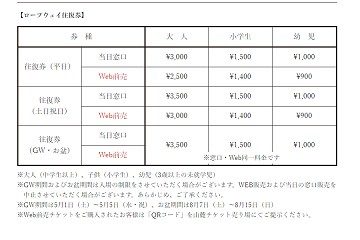 びわこバレイ　ロープウェイ　料金