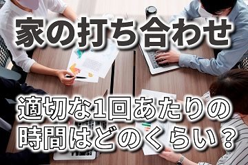 打ち合わせ　時間