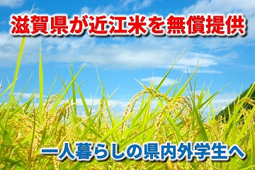 滋賀県　無償提供　近江米