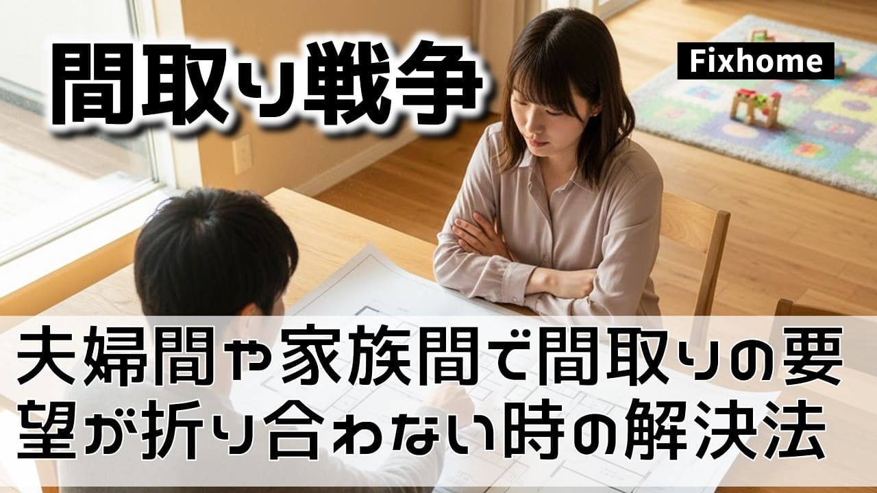 夫婦間や家族間で間取りの要望が折り合わない時の解決法