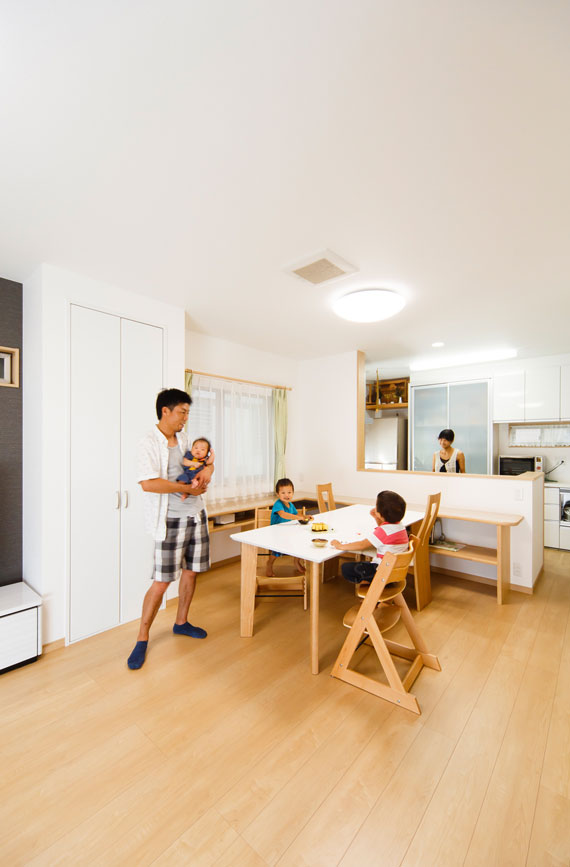 快適に家族が集う収納重視のすっきりとした暮らし フィックスホーム 滋賀 栗東で注文住宅を建てる工務店